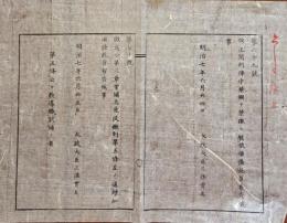 f19062811〇明治布告布達 正閏刑律中 禁錮を禁獄に改められ候条 太政大臣 三條実美 明治７年 千葉県〇和本古書古文書
