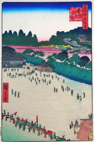 f24080009〇名所江戸百景 彩色木版画 浮世絵 歌川広重 筋違内八 f24080009〇名所江戸百景 彩色木版画 浮世絵 歌川広重 筋違内八