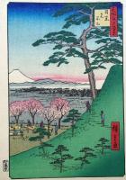 f24080025〇名所江戸百景 彩色木版画 浮世絵 歌川広重 目黒元不二  複刻昭和年代〇和本古書古文書