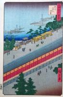 f24080072〇名所江戸百景 彩色木版画 浮世絵 歌川広重 深川三十三間堂  複刻昭和年代〇和本古書古文書