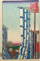 f24080076〇名所江戸百景 彩色木版画 浮世絵 歌川広重 神田紺屋町  複刻昭和年代〇和本古書古文書