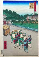 f24080080〇名所江戸百景 彩色木版画 浮世絵 歌川広重 芝神明増上寺  複刻昭和年代〇和本古書古文書
