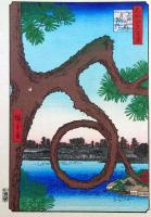 f24080090〇名所江戸百景 彩色木版画 浮世絵 歌川広重 上野山内月のまつ  複刻昭和年代〇和本古書古文書