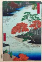 f24080092〇名所江戸百景 彩色木版画 浮世絵 歌川広重 請地秋葉の境内  複刻昭和年代〇和本古書古文書
