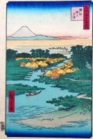 f24080097〇名所江戸百景 彩色木版画 浮世絵 歌川広重 堀江ねこざね  複刻昭和年代〇和本古書古文書