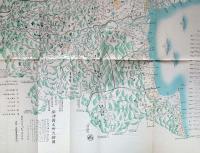 f24061410〇摂津国名所大絵図 寛延元年(一七四八) 青竹堂光清作 木村寿陽堂梓行 日本地図選集 江戸時代日本国絵図選要 人文社 平成２年〇和本古書古文書
