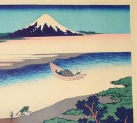 f21081301〇浮世絵 大錦 伝統芸術 手摺木版 北斎画 北斎 富嶽三十六景 武州 玉川 報道出版 平成５年〇和本古書古文書