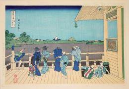 f21081304〇浮世絵 大錦 伝統芸術 手摺木版 北斎画 北斎 富嶽三十六景 五百らかん寺 さざゐどう 報道出版 平成５年〇和本古書古文書