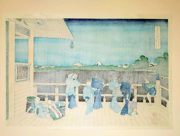 f21081304〇浮世絵 大錦 伝統芸術 手摺木版 北斎画 北斎 富嶽三