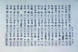 f24040157〇古法純手摺彩色木版画 東海道五十三次 画順目次 保永堂版 広重 複刻昭和年代 状態摺共良〇和本古書古文書