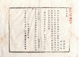 N24082607○明治布告布達 明治8年○司法裁判所を廃し 東京上等裁判所設置に付 訴状等差出方 ○司法卿大木喬任 佐賀県布達○和本古書古文書
