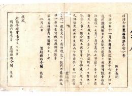 N24082638○明治布告布達 地方での違式かい違条例(かいはごんべんに圭)は 地方長官の名を以って布達すべし 〇明治7年 置賜県権令関義臣○和本古書古文書

明治布告布達 地方での違式かい違条例(かいはごんべんに圭)は 地方長官の名を以って布達すべし 〇明治7年 置賜県権令関義臣○和本古書古文書
