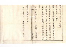 N24090102○明治布告布達 金穀貸借利息は返済の日又は身代限配当金処分の日まで利息を計算すべし 〇明治６年 司法卿大木喬任 置賜県 ○和本古書古文書

