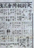 f24100417〇一枚刷り 浪花みやげ第２編第２集 大新版附會三才図会３編 ことば遊び しゃれ なぞ 判じ絵 見立番付 天保年間 塩屋喜兵衛板〇和本古書古文書