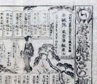 f241004312〇一枚刷り 浪花みやげ第２編第３集 忠臣蔵穴さがし柳樽 １６編 ことば遊び しゃれ なぞ 判じ絵 見立番付 天保年間 塩屋喜兵衛板〇和本古書古文書
