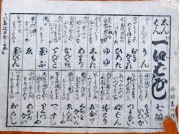 f241004408〇一枚刷り 浪花みやげ第２編第４集 新版 一口ばなし ７編 ことば遊び しゃれ なぞ 判じ絵 見立番付 天保年間 塩屋喜兵衛板〇和本古書古文書
