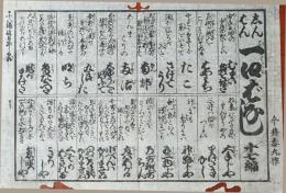 f241004417〇一枚刷り 浪花みやげ第２編第４集 新版 一口ばなし １７編 ことば遊び しゃれ なぞ 判じ絵 見立番付 天保年間 塩屋喜兵衛板〇和本古書古文書
