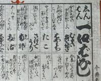 f241004417〇一枚刷り 浪花みやげ第２編第４集 新版 一口ばなし １７編 ことば遊び しゃれ なぞ 判じ絵 見立番付 天保年間 塩屋喜兵衛板〇和本古書古文書
