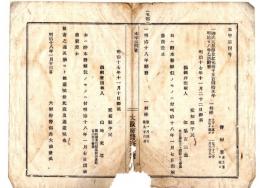 N24101101〇明治布告布達　大阪府警察本署 出版物発売禁止 明治18年略暦 編集并出版人愛知県都築吉三郎及び香川県山地来造 略本暦類似に付発売差止○明治１８年 大阪府警部長大浦兼武 ○和本古書古文書