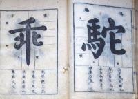 f24101612〇重刻内閣秘伝字府 全１冊  吉野屋権兵衛尉 寛文４年(1664年) 永字八法を書の基本として72法に展開〇和本古書古文書