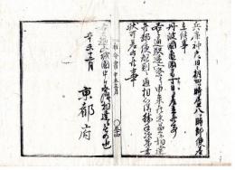 N24110631〇明治布告布達　兵庫神戸は 日々朝四つ時(10時)昼八つ事(14時)郵便差立て(さしたて、発送すること) 丹波国亀岡(現亀岡市)では丁日(偶数日)差立て 駅逓寮より申来○明治４年辛未 京都府 京都府布令書○和本古書古文書
