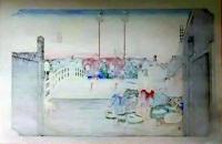 f24040401〇手摺彩色木版画 東海道五十三次 日本橋 保永堂版 悠々洞版 広重 複刻昭和年代 状態摺共特上〇和本古書古文書