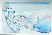 f24040402〇手摺彩色木版画 東海道五十三次 品川宿 保永堂版 悠々洞版 広重 複刻昭和年代 状態摺共特上〇和本古書古文書