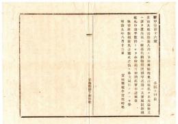 N25020101〇明治布告布達 明治９年　工商其他営業者へ下付した県税免許鑑札を水火盗難遺失毀損等の節は届出鑑札申請手数料金十銭納付すべし 貸座敷娼妓鑑札同様 宮城県権令宮城時亮 ○宮城県布達 ○和本古書古文書

