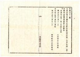N25020106〇明治布告布達 明治９年　京都司薬場廃止 横浜長崎二港へ司薬場設置 内務卿大久保利通 ○内務省布達 宮城県○和本古書古文書
