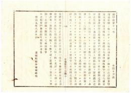 N25020109〇明治布告布達 明治９年　伝染牛病の儀 福島県安達郡玉井村（現・同郡大玉村）に於て牝牛疫病の兆に付 予防方厚く注意すべし 宮城県権令宮城時亮 ○宮城県布達 ○和本古書古文書

明治布告布達 明治９年　福島県安達郡玉井村（現・同郡大玉村）に於て牝牛疫病の兆に付 予防方厚く注意すべし 宮城県権令宮城時亮 ○宮城県布達 ○和本古書古文書
190×130㎜
１丁
虫損、破れ、汚れがあります
