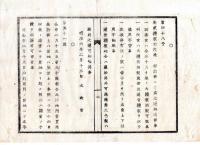 N25020603〇明治布告布達 明治６年　貸金銀利足(利息)の儀 定制を改め 双方示談のうえ証文に記載すべし 太政官 ○太政官布告 栃木県 ○和本古書古文書
