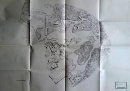 f25030105〇桂離宮 １枚 回遊式の庭園は日本庭園の傑作 京都市西京区桂にある皇室関連施設「日本有名庭園実測図集」の１枚  庭園文化研究所〇和本古書古文書