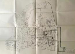 f25030107〇慈照寺 銀閣寺 １枚 京都市左京区銀閣寺町にある臨済宗相国寺派の寺院。大本山相国寺の境外塔頭。「日本有名庭園実測図集」の１枚  庭園文化研究所〇和本古書古文書