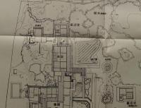f25030107〇慈照寺 銀閣寺 １枚 京都市左京区銀閣寺町にある臨済宗相国寺派の寺院。大本山相国寺の境外塔頭。「日本有名庭園実測図集」の１枚  庭園文化研究所〇和本古書古文書