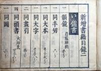 f25022101〇新増書籍 第２巻 １冊 儒書 医書 伊呂波引の出版書目録 京都八尾市兵衛 天和元年(1681年)〇和本古書古文書