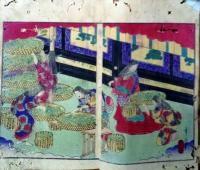 f25022108〇世界婦女往来 彩色木版画入 明治６年〇和本古書古文書
