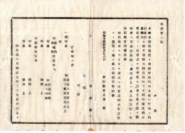 N25030127〇明治布告布達 明治１４年 皇居御造営に付 社寺境内其他官有地に 別紙の寸法に恰当の樹木有れば 別書式にて届出 茨城県令人見寧○茨城県布達 ○和本古書古文書 
