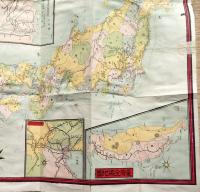 f25030802〇大日本鉄道航路細見地図 台湾全図入  明治３３年〇和本古書古文書
