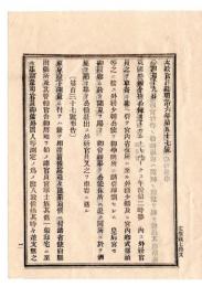 N25030601〇太政官日誌 明治６年４月第５７号・東京府下測量に付御雇外国人出入・任鹿児島県令大山綱良・行啓の御馬車へ旗章を掲ぐ、イラスト・鎌倉野営演習場天覧行幸 ○和本古書古文書 
