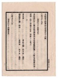 N25030603〇太政官日誌 明治６年４月第５６号・電信線近傍にて紙鳶を揚るを禁止・任参議後藤象二郎 同大木喬任 同江藤新平・海軍省届支那行艦隊指揮より通信報○和本古書古文書 
