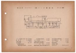 N25040151○国鉄蒸気機関車型式図集抜粋 【旧在籍有名機関車】 ２Ｂテンダ機関車 型式5900 製造所ボールドウィン 製造初年明治30年 鉄道図書刊行会 昭和３４年○和本古書古文書
