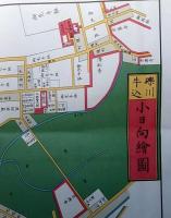 f25032060〇復刻版 小日向絵図 万延元年 新宿区の一部 江戸切絵図 尾張屋版 人文社 日本地図選集社〇和本古書古文書