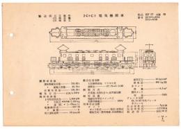 N25040644○電気車型式図集抜粋 国鉄電気機関車　２Ｃ＋Ｃ２電気機関車 型式ＥＦ５７ 製造所日立製作所 製造初年昭和１６年　発行所電気車研究会○和本古書古文書