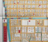 f25032074〇復刻版 築地八町堀日本橋南絵図 文久３年 中央区の一部 江戸切絵図 尾張屋版 人文社 日本地図選集社〇和本古書古文書