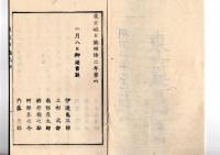 N25040703○東京城日誌 明治２年己巳２月第４○伊達亀三郎(宗基)外に公議人選挙 徳川家達(亀之助)に上野墓所下渡 岩鼻若森品川大宮日光の５県を新設 凌雲院へ代金支払○和本古書古文書
