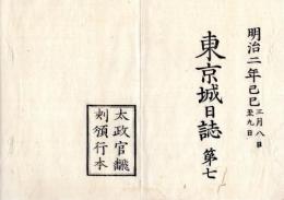 N25040706○東京城日誌 明治2年己巳3月 第7○松平大和守ほか三家版籍奉還 無籍者取締の布告 東京府戸籍改正 津軽藩届・戊辰秋田戦争抄録戦死者○和本古書古文書