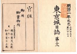25040711○東京城日誌 明治２年己巳３月 第１２ ○松平豊熊信安（出羽上山藩）ほか８家版籍奉還 松平容保を池田摂津守へ永預替え○和本古書古文書
