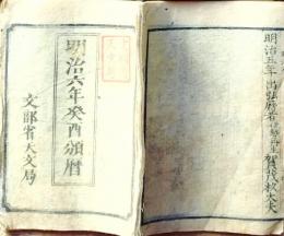 f25031931〇天保暦 明治６年(１８７３年) 使用されなかった和暦最後の幻の暦 この年からグレゴリウス暦を採用〇和本古書古文書