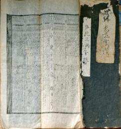 f25031932〇伊勢暦 天保暦 弘化３年(１８４６年)〇和本古書古文書