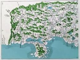 f25040942〇複製印刷 大日本総界略図 出羽国 秋田県 元治二年銅鐫大日本国細図  人文社 昭和４４年 〇和本古書古文書